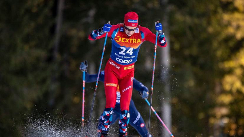 Норвежец Амундсен выиграл гонку преследования на первом этапе «Тур де Ски»