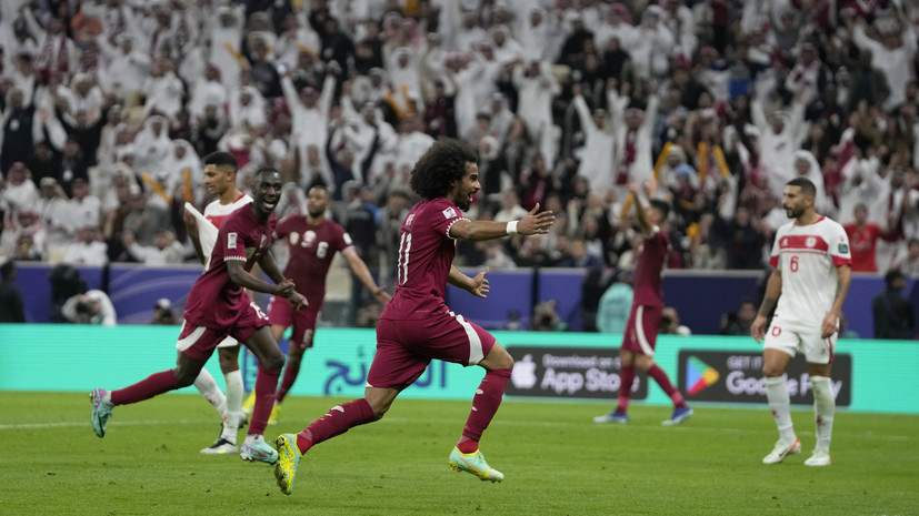 Катар разгромил Ливан в стартовом матче Кубка Азии по футболу