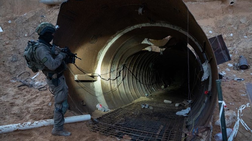 WSJ: в секторе Газа 80% подземных тоннелей ХАМАС продолжают действовать