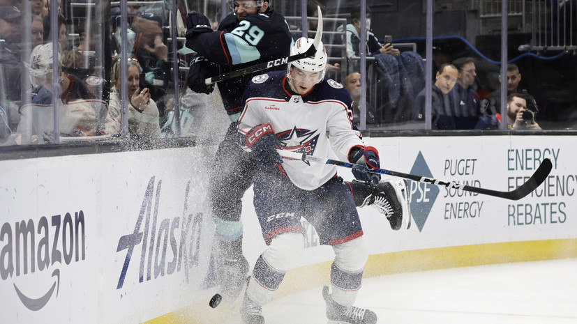 Дубль Чинахова не спас «Коламбус» от поражения в матче НХЛ с «Сиэтлом»