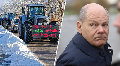 Протесты фермеров и Олаф Шольц