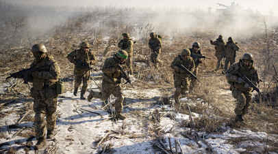 Украинские военные в зоне СВО