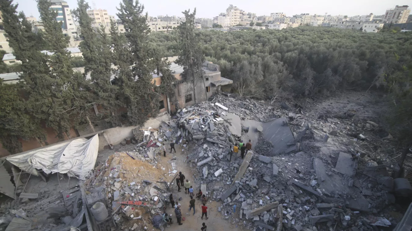В Хан-Юнисе сектора Газа произошёл сильный взрыв при израильской атаке