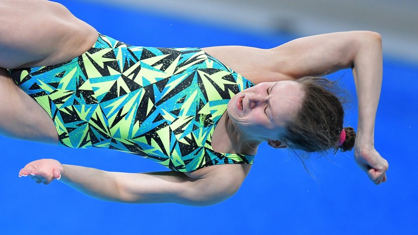 Ильиных стала победительницей в соревнованиях на метровом трамплине на КР по прыжкам в воду