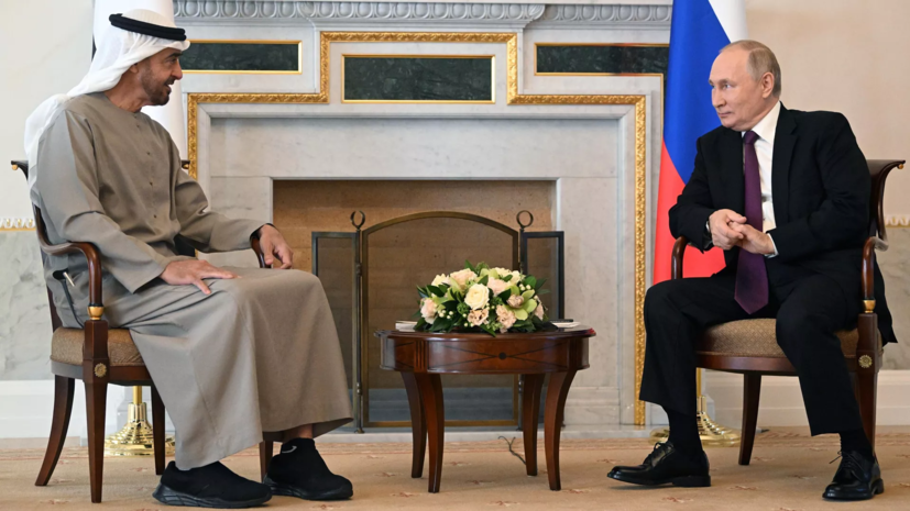 Путин и президент ОАЭ обсудили оказание дополнительной гумпомощи сектору Газа