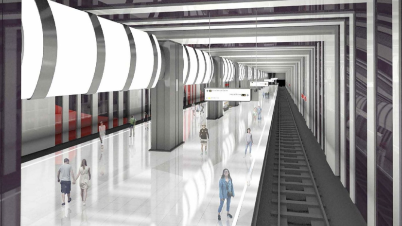 Работы по строительству станции метро «Бачуринская» завершены на 70%