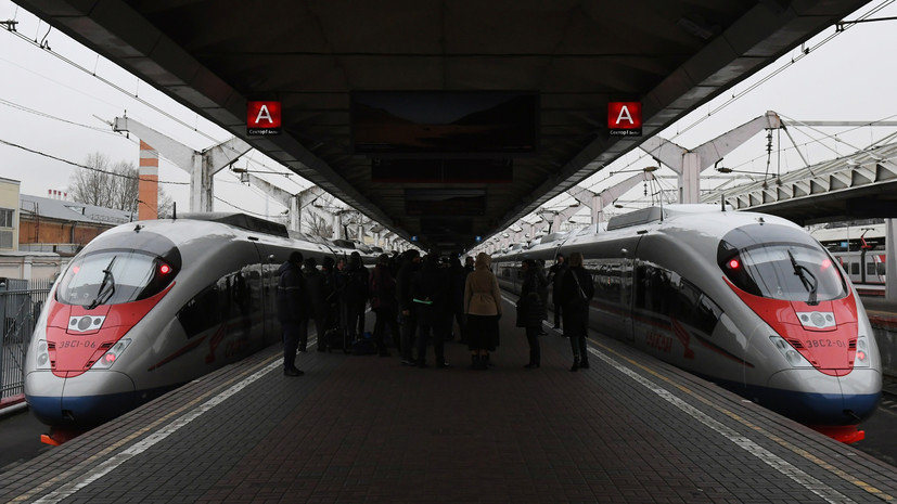 Минтранс: поезда по ВСМ Москва — Санкт-Петербург будут ходить каждые 15 минут