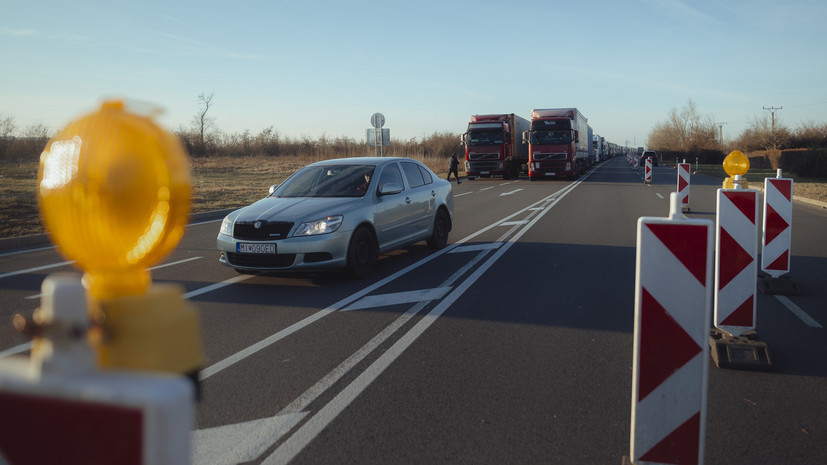 Украинские перевозчики начали акцию протеста на границе с Польшей