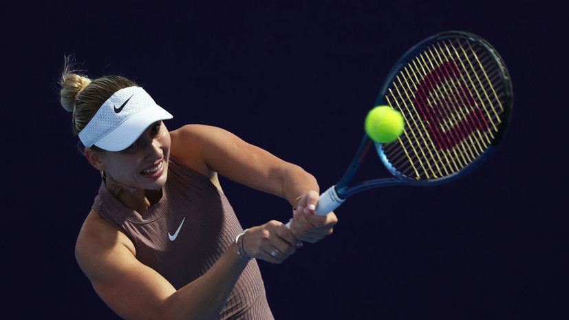 Потапова проиграла Циньвэнь в третьем круге турнира WTA 1000 в Дубае