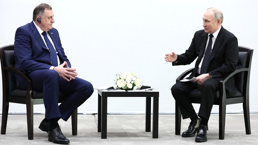 Додик рассказал, что в ходе переговоров с Путиным пожелал ему дальнейших побед