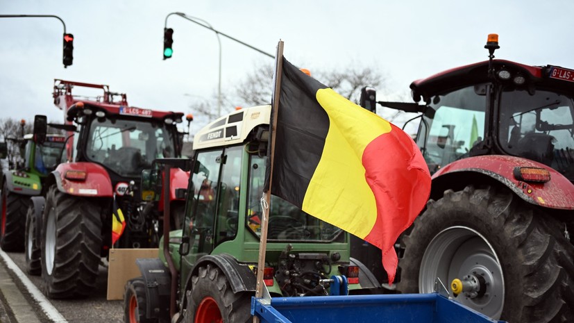 Недовольные агрополитикой ЕС фермеры проведут манифестацию в Брюсселе 26 февраля