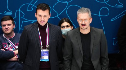 Павел Слюсаренко (второй слева) и Максим Траньков