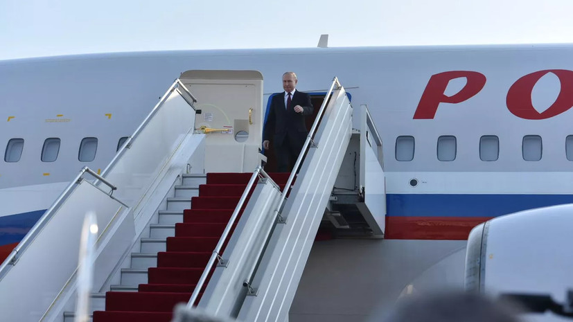Путин прилетел в Краснодар