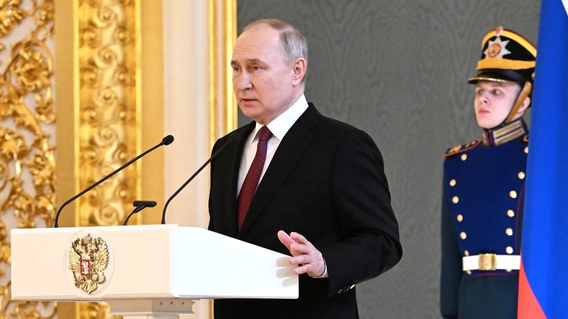 В экономике, в обороноспособности и во внутренней политике: Путин призвал к строительству новой России