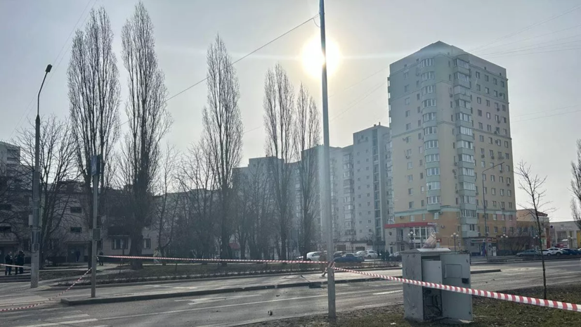 В Белгороде перекрыли движение транспорта по улице Щорса после обстрела
