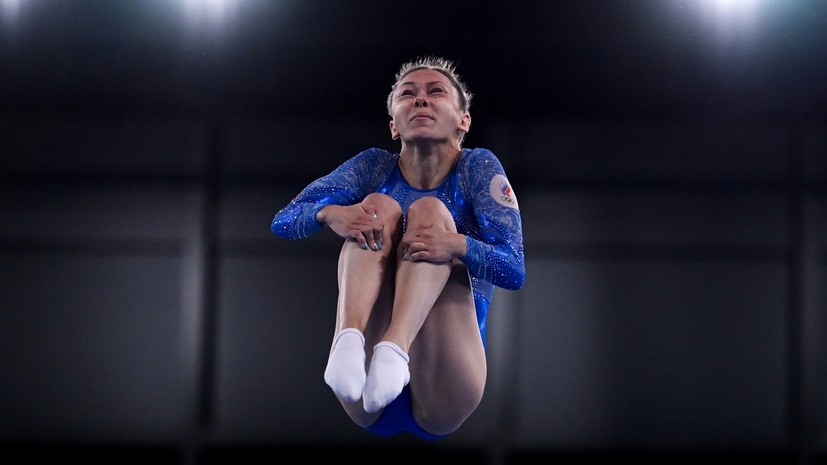 Лебедева завоевала бронзу в прыжках на батуте на этапе Кубка мира в Германии