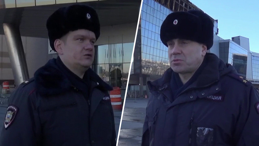 «По задымлённой лестнице поднялись к серверной»: сотрудники МВД отследили террористов по камерам из горящего «Крокуса»