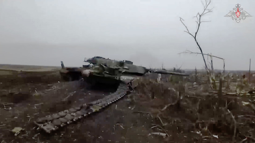 На Авдеевском направлении: МО РФ сообщило об уничтожении ещё одного танка Abrams