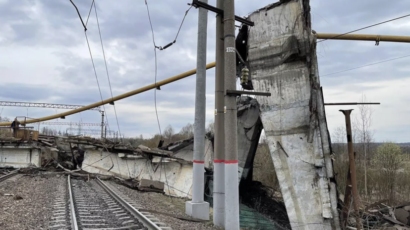 Разбор завалов на месте обрушения путепровода под Смоленском завершён на 95%