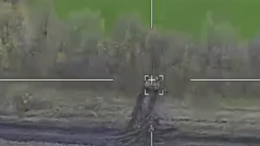 Минобороны показало кадры уничтожения танка ВСУ на Авдеевском направлении