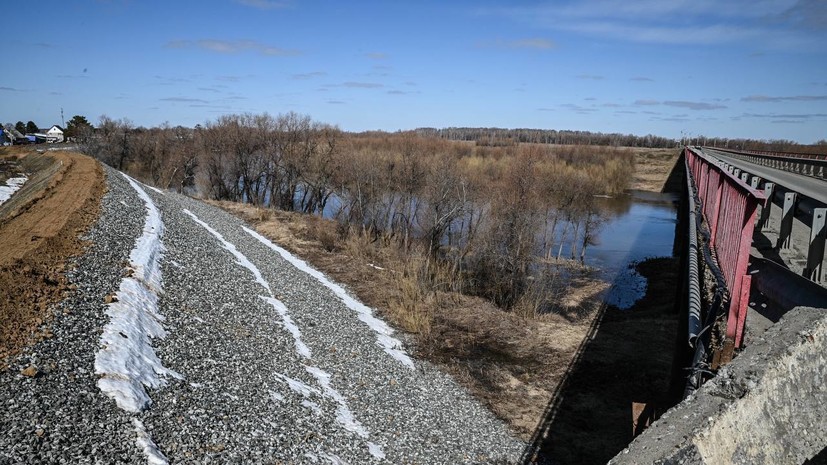 Вода в Ишиме у села Ильинка поднимается и превысила критическое значение