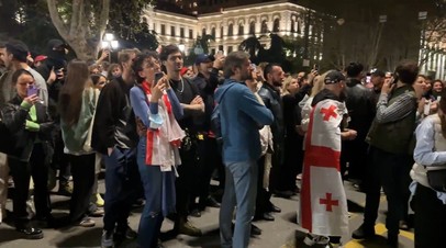 Второй день протестов против закона об иноагентах в Грузии  видео