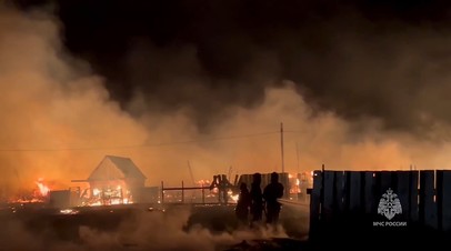 МЧС России наращивает силы и средства для ликвидации пожара в Бурятии