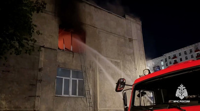 В Москве произошёл пожар в здании управы района Соколиная Гора