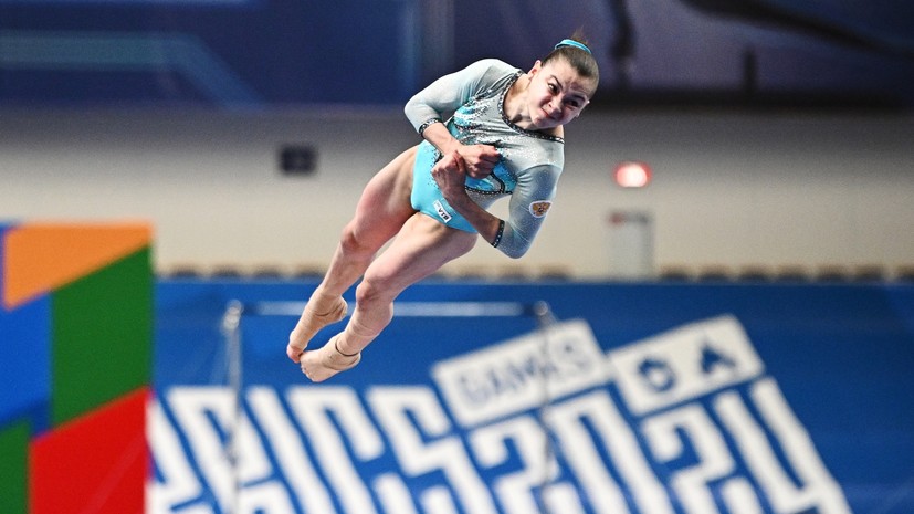 Калмыкова одержала победу в вольных упражнениях на Играх БРИКС