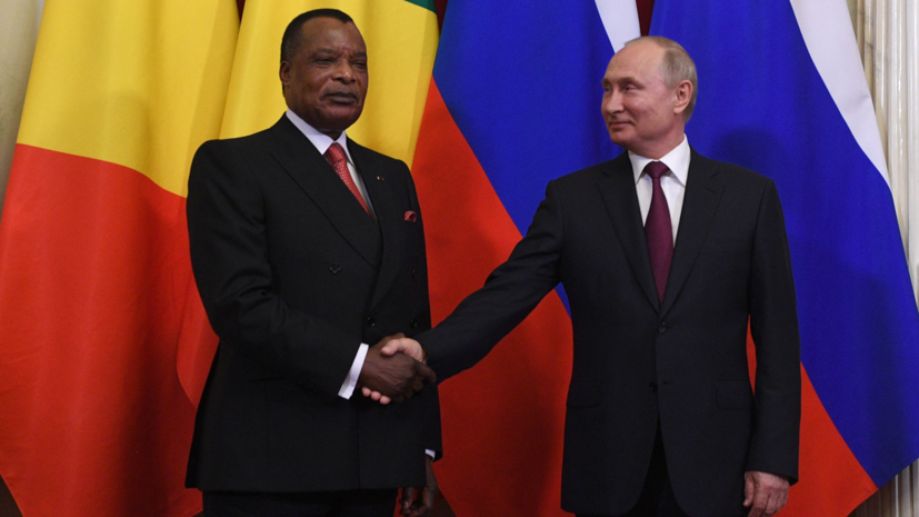 Путин угостил президента Конго пельменями с перепёлкой и десертом «Гжель»