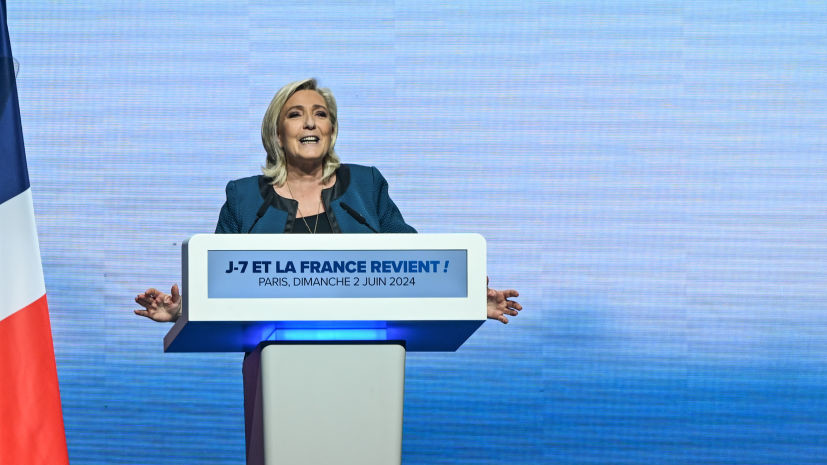 Ле Пен проголосовала на досрочных выборах в Национальное собрание Франции