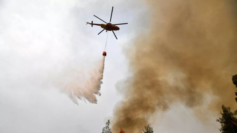 В Греции эвакуировали десять посёлков из-за лесного пожара