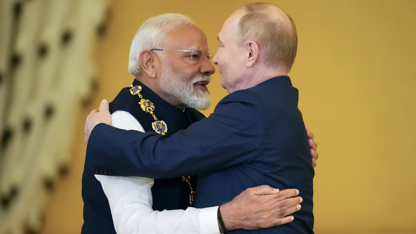 Bloomberg: тёплая встреча Моди и Путина расстроила американских чиновников