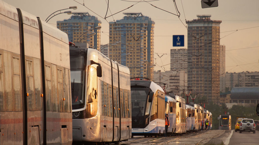 В Москве около 700 тысяч человек ежедневно пользуются трамваями