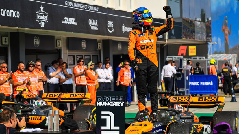 Пиастри впервые в карьере выиграл Гран-при «Формулы-1»
