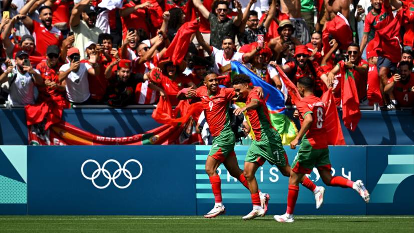 Сборные Аргентины и Марокко доиграли матч на Олимпиаде спустя два часа после остановки