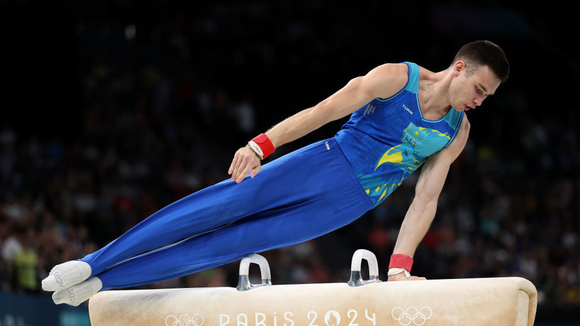 Казахстанский гимнаст Курбанов завоевал серебро ОИ-2024 в упражнениях на коне