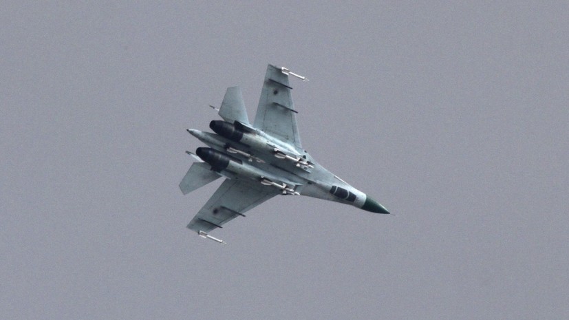 Силы ПВО ВС России сбили украинский самолёт Су-27