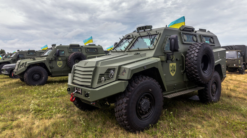 Разведчики уничтожили итальянский броневик Shiled в Курской области