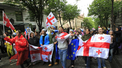 Митинги в Грузии