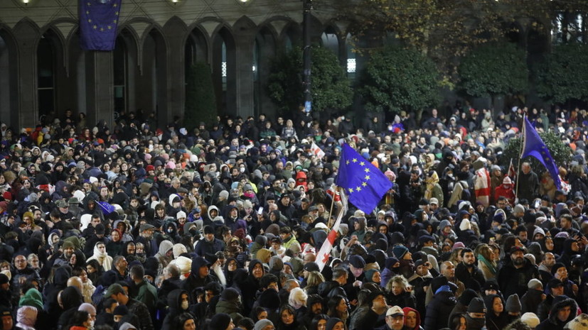 МВД: протестующие в Грузии призывают блокировать стратегические объекты