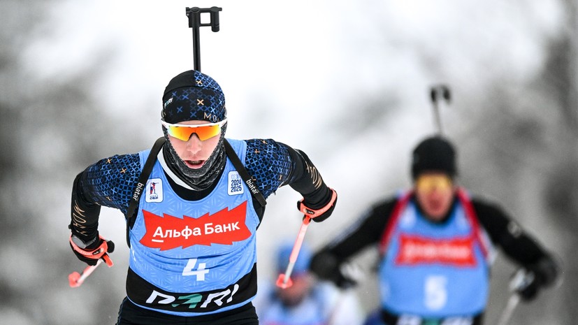 Поварницын выиграл масс-старт на втором этапе Кубка России по биатлону