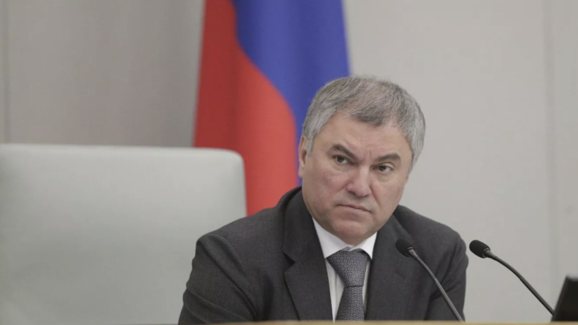 Володин: проект о спецсчетах для иноагентов защитит страну от предателей