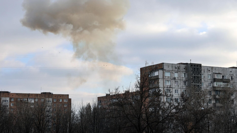 Порядка 20 взрывов прогремело в небе над Донецком