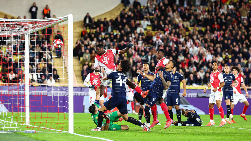 «Монако» с Головиным обыграл «Астон Виллу» в матче Лиги чемпионов