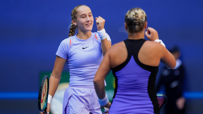 «В паре мы веселимся»: Андреева и Шнайдер за 67 минут вышли в полуфинал Australian Open в парном разряде