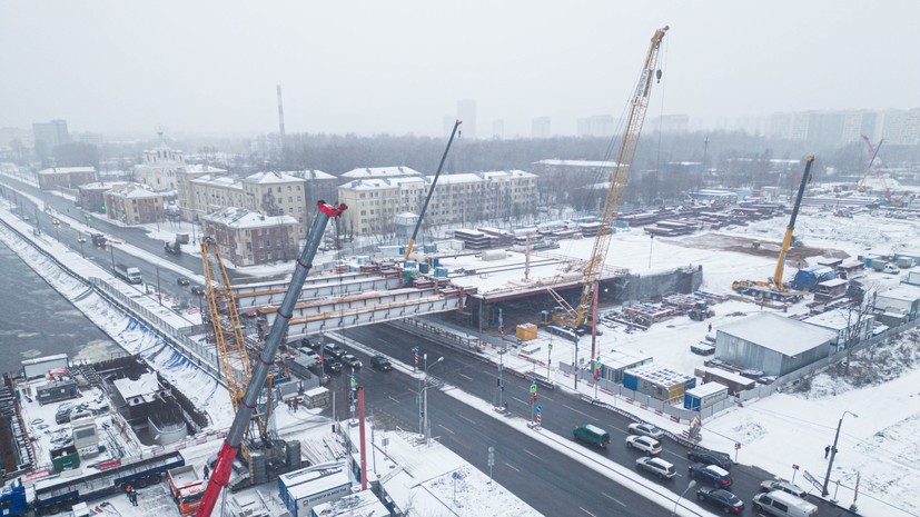 В Петербурге строительство Большого Смоленского моста идёт с опережением графика