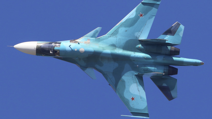 Минобороны России показало видео удара Су-34 по ВСУ в курском приграничье