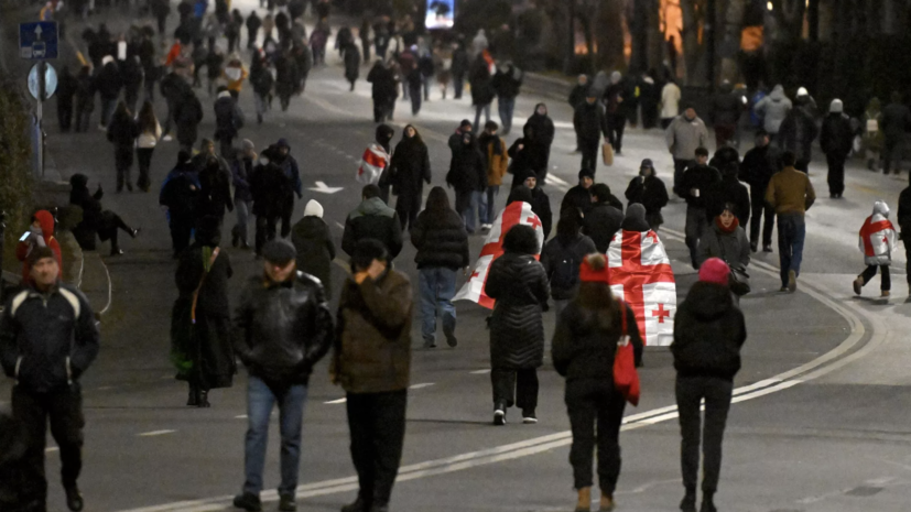 В Тбилиси проходит очередная акция протеста с требованием новых выборов