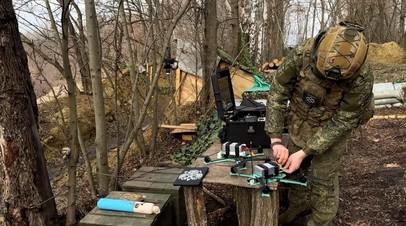 Расчёты БПЛА «Бумеранг-10» штурмуют украинские позиции в приграничном районе Курской области
